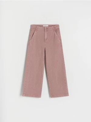 Zdjęcie produktu Reserved - Bawełniane spodnie - kasztanowy