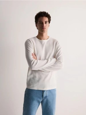 Zdjęcie produktu Reserved - Bawełniany sweter - biały