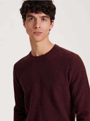 Zdjęcie produktu Reserved - Bawełniany sweter - kasztanowy