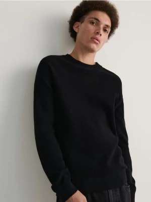Zdjęcie produktu Reserved - Bawełniany sweter - czarny
