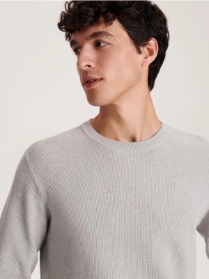 Zdjęcie produktu Reserved - Bawełniany sweter - jasnoszary