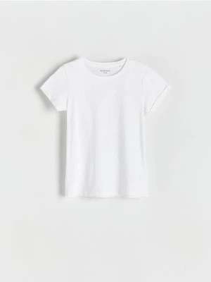 Zdjęcie produktu Reserved - Bawełniany t-shirt - biały