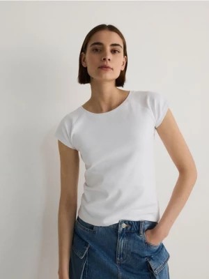 Zdjęcie produktu Reserved - Bawełniany t-shirt - biały
