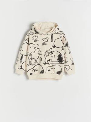 Zdjęcie produktu Reserved - Bluza oversize Snoopy - kremowy