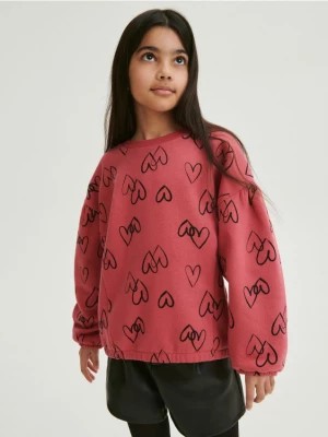 Zdjęcie produktu Reserved - Bluza w serduszka - różowy