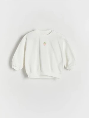 Zdjęcie produktu Reserved - Bluza z haftem - złamana biel