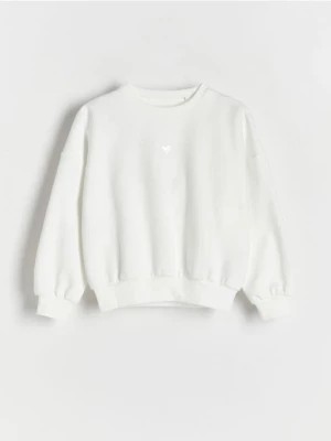Zdjęcie produktu Reserved - Bluza z nadrukiem - złamana biel
