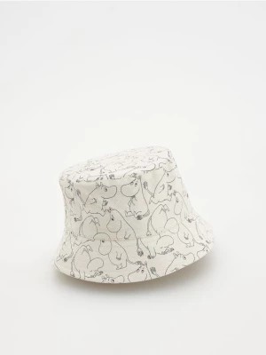 Zdjęcie produktu Reserved - Bucket hat z lnem Muminki - kremowy