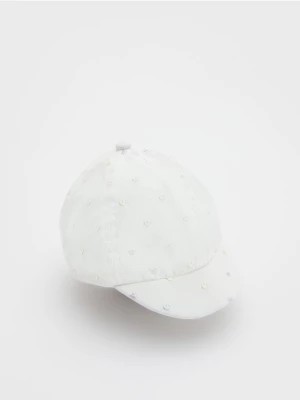 Zdjęcie produktu Reserved - Czapka z daszkiem z haftem - biały