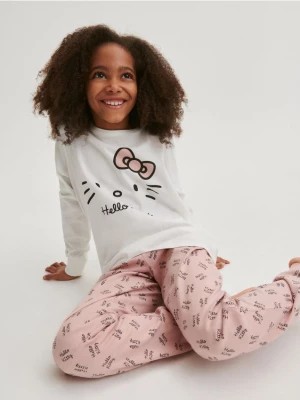 Zdjęcie produktu Reserved - Dwuczęściowa piżama Hello Kitty - pastelowy róż