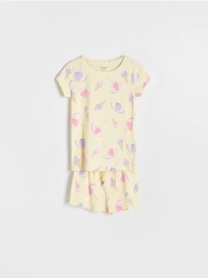 Zdjęcie produktu Reserved - Dwuczęściowa piżama - jasnożółty