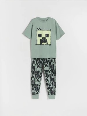 Zdjęcie produktu Reserved - Dwuczęściowa piżama Minecraft - jasnozielony