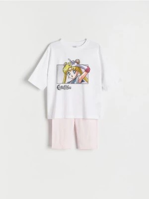 Zdjęcie produktu Reserved - Dwuczęściowa piżama Sailor Moon - lawendowy
