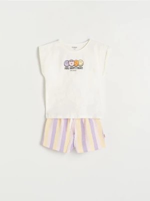 Zdjęcie produktu Reserved - Dwuczęściowa piżama SmileyWorld® - różowy