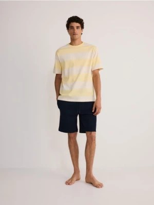 Zdjęcie produktu Reserved - Dwuczęściowa piżama w paski - jasnożółty