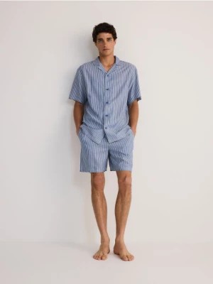 Zdjęcie produktu Reserved - Dwuczęściowa piżama z wiskozy - jasnoniebieski