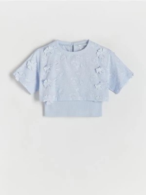 Zdjęcie produktu Reserved - Dwuwarstwowa bluzka - jasnoniebieski