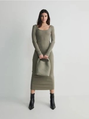 Zdjęcie produktu Reserved - Dzianinowa sukienka maxi - zielony