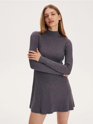 Zdjęcie produktu Reserved - Dzianinowa sukienka mini - szary