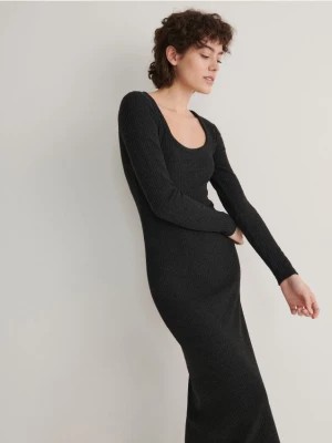 Zdjęcie produktu Reserved - Dzianinowa sukienka - ciemnoszary
