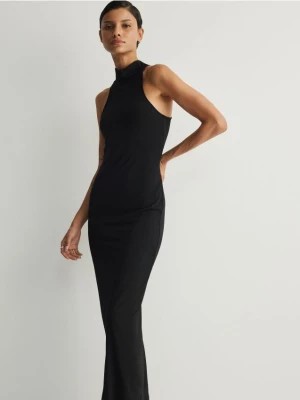 Zdjęcie produktu Reserved - Dzianinowa sukienka z dekoltem halter - czarny