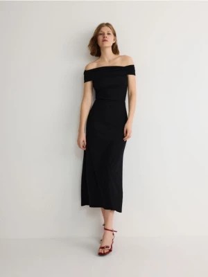Zdjęcie produktu Reserved - Dzianinowa sukienka z modalem - czarny