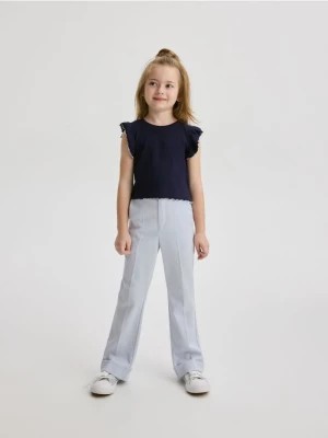 Zdjęcie produktu Reserved - Eleganckie spodnie flare - jasnoniebieski