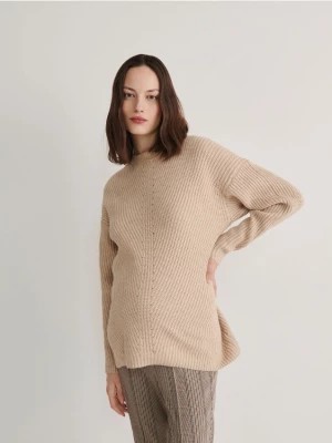 Zdjęcie produktu Reserved - Gładki sweter - kremowy