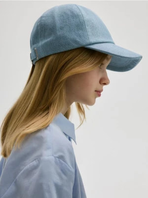 Zdjęcie produktu Reserved - Jeansowa czapka z daszkiem - jasnoniebieski