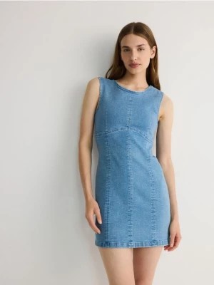 Zdjęcie produktu Reserved - Jeansowa sukienka mini - niebieski