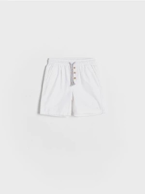 Zdjęcie produktu Reserved - Jeansowe szorty - złamana biel