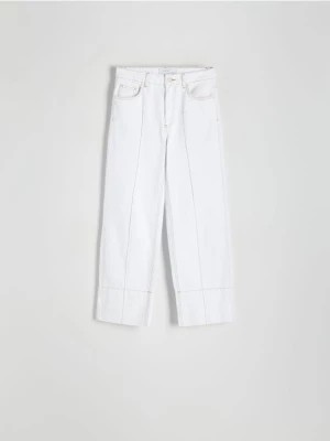 Zdjęcie produktu Reserved - Jeansy z przeszyciami - złamana biel