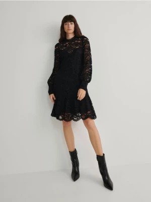 Zdjęcie produktu Reserved - Koronkowa sukienka mini - czarny