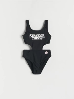 Zdjęcie produktu Reserved - Kostium kąpielowy z motywem Stranger Things - czarny