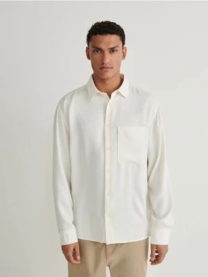 Zdjęcie produktu Reserved - Koszula comfort fit z lyocellem - złamana biel