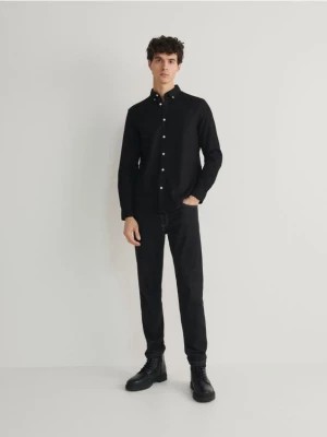 Zdjęcie produktu Reserved - Koszula regular z bawełny - czarny