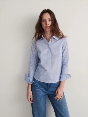 Zdjęcie produktu Reserved - Koszula z bawełną - jasnoniebieski