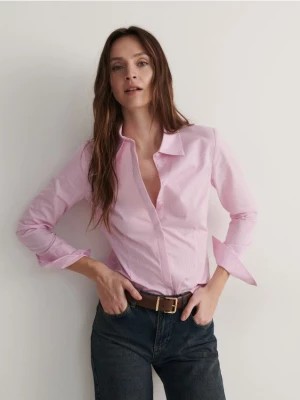 Zdjęcie produktu Reserved - Koszula z bawełną - pastelowy róż