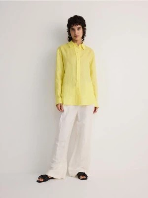 Zdjęcie produktu Reserved - Koszula z lnu - żółty