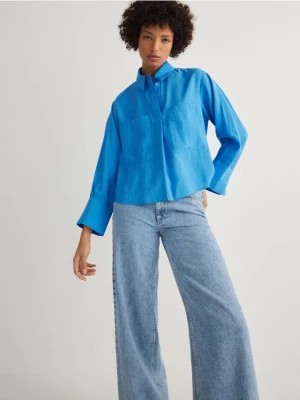 Zdjęcie produktu Reserved - Koszula z modalu - niebieski