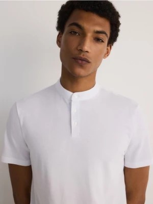 Zdjęcie produktu Reserved - Koszulka polo ze stójką - biały