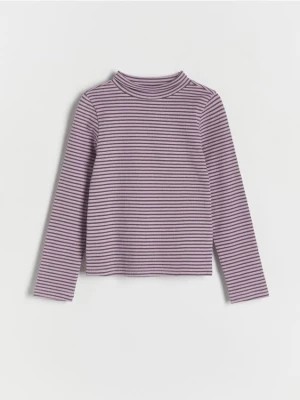 Zdjęcie produktu Reserved - Koszulka w paski - fioletowy