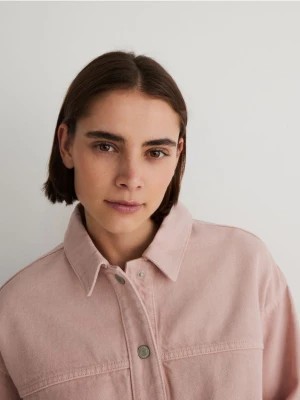 Zdjęcie produktu Reserved - Koszulowa kurtka z denimu - różowy