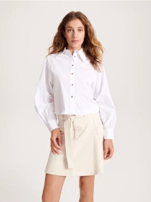 Zdjęcie produktu Reserved - Krótka koszula z bawełny - biały