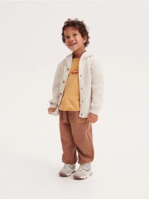 Zdjęcie produktu Reserved - Melanżowe spodnie jogger - brązowy