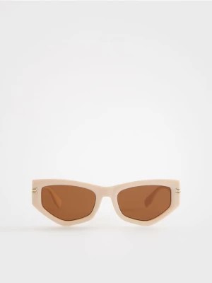 Zdjęcie produktu Reserved - Okulary przeciwsłoneczne - złamana biel