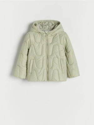 Zdjęcie produktu Reserved - Pikowana kurtka z kapturem - jasnozielony