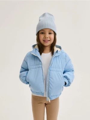 Zdjęcie produktu Reserved - Pikowana kurtka z kapturem - jasnoniebieski