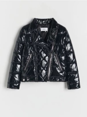 Zdjęcie produktu Reserved - Pikowana kurtka z połyskiem - czarny