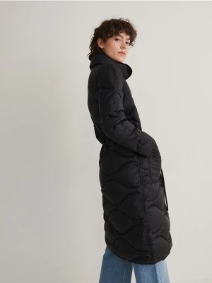 Zdjęcie produktu Reserved - Pikowany płaszcz ze stójką - czarny